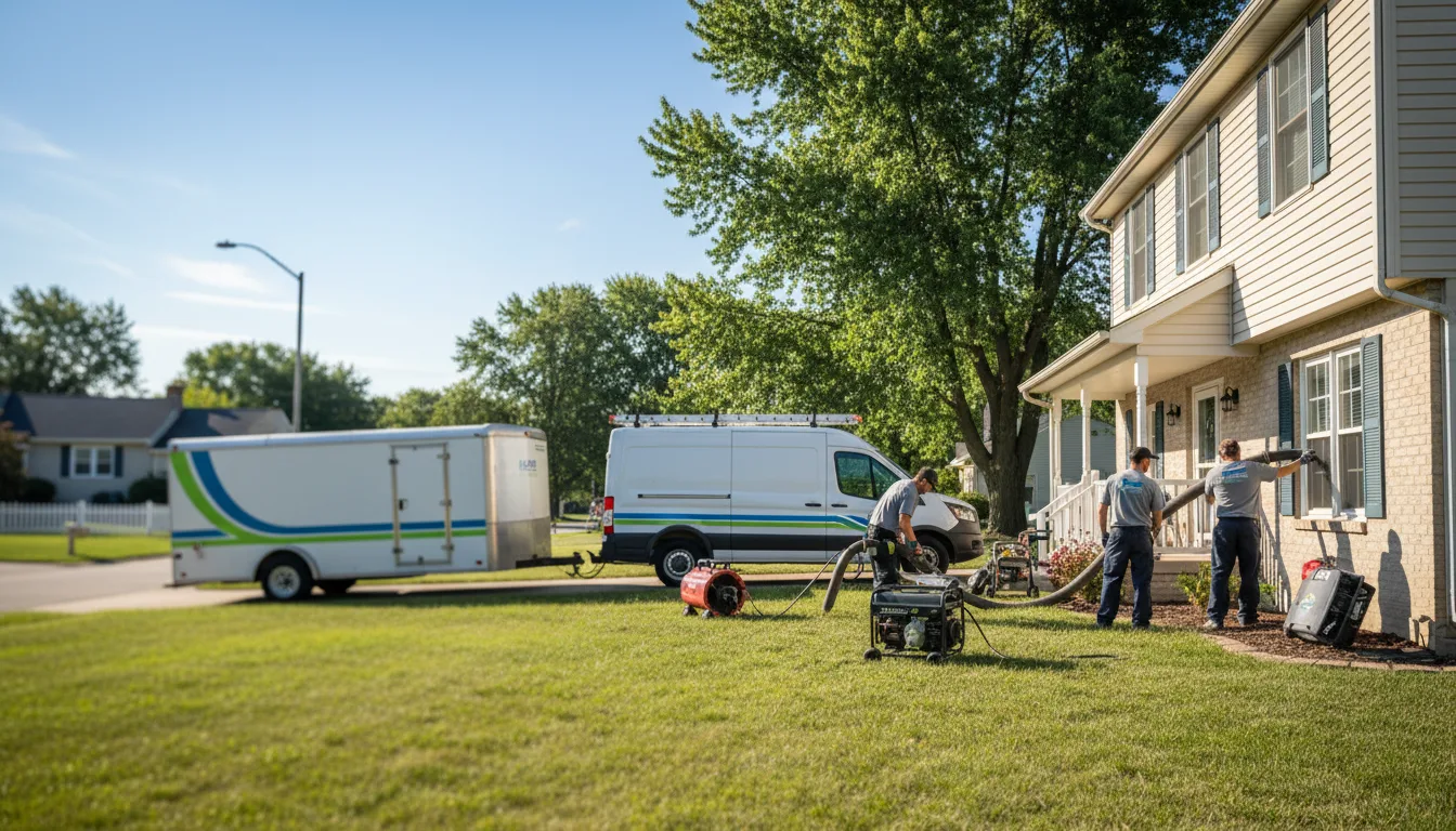 Flooded Basement Restoration And Cleanup With Repair in Moore, OK near me